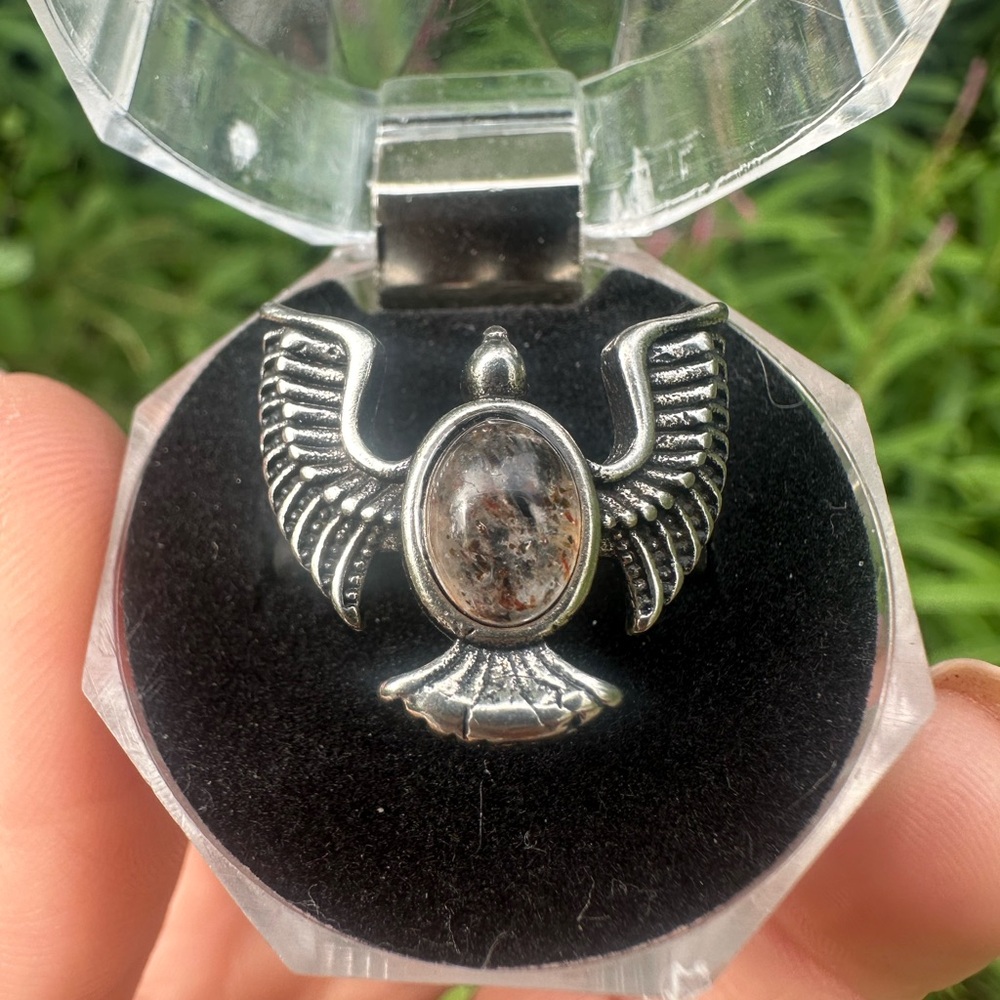 Garden Quartz Bird Ring